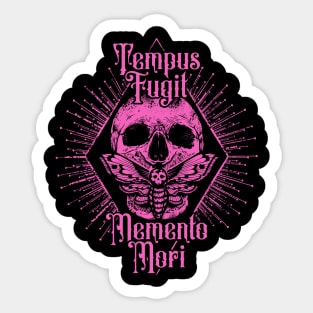 Tempus Fugit Memento Mori Latin Phrase Sticker